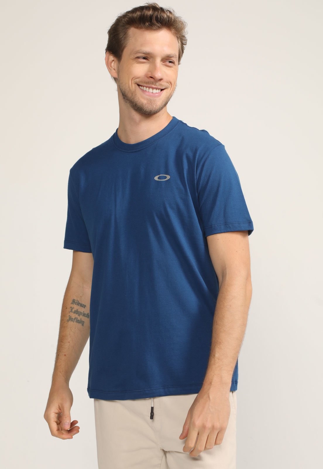 Camiseta Oakley O-Ellipse Simple Blue os melhores preços