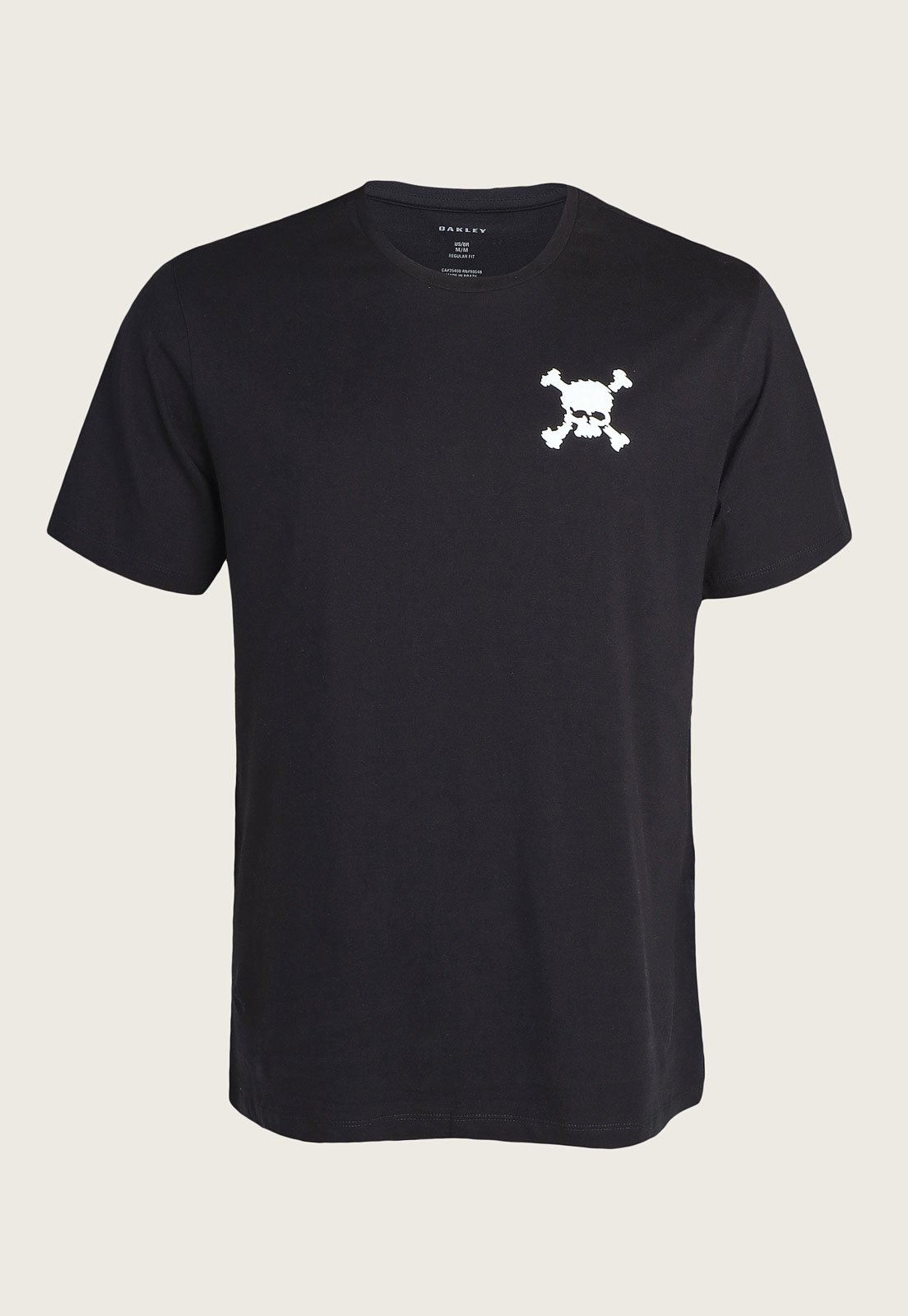 Camiseta Oakley Skull Heritage Preto - FutFanatics