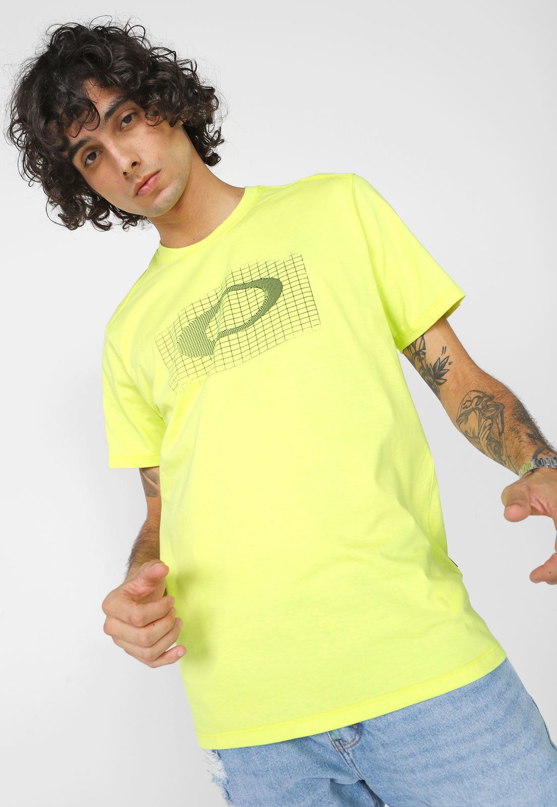 Camiseta Oakley Daily Sport Feminina - Amarelo Fluorescente