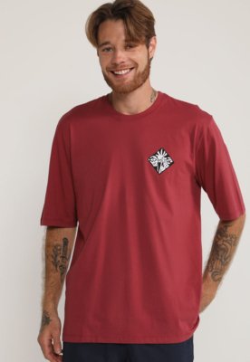 Camiseta Oakley Collegiate Graphic Masculina - Vermelho Vermelho