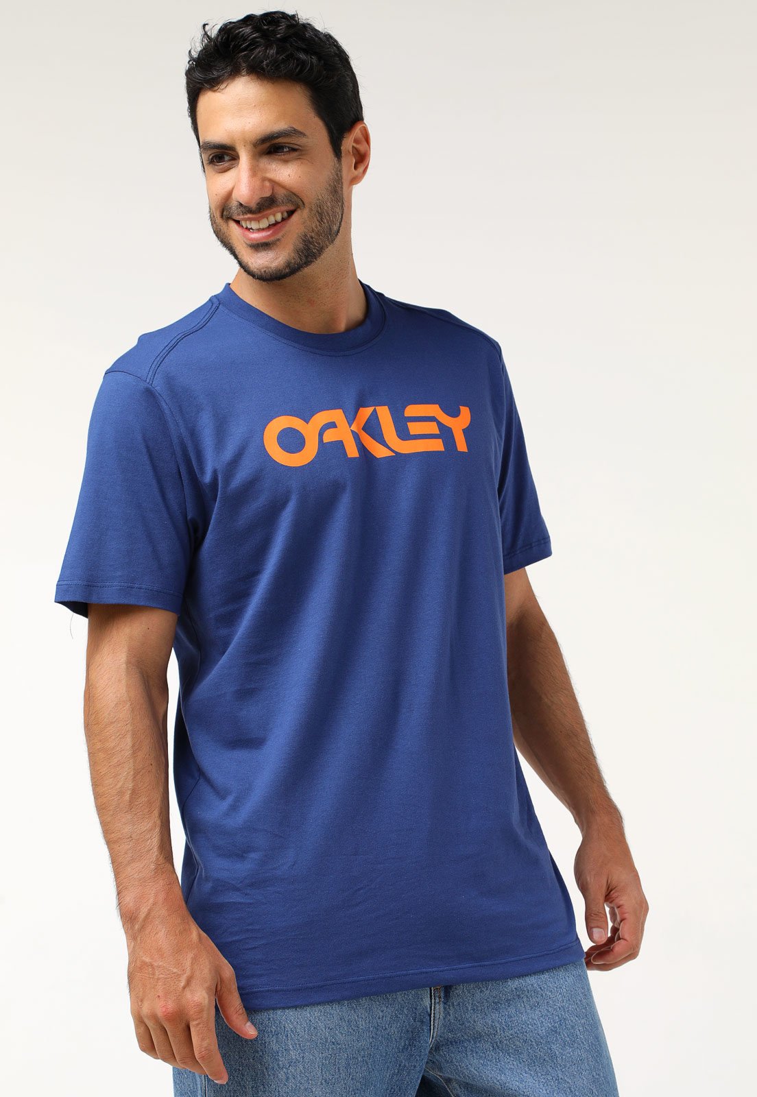 Camiseta Oakley Mark II SS Azul - FutFanatics