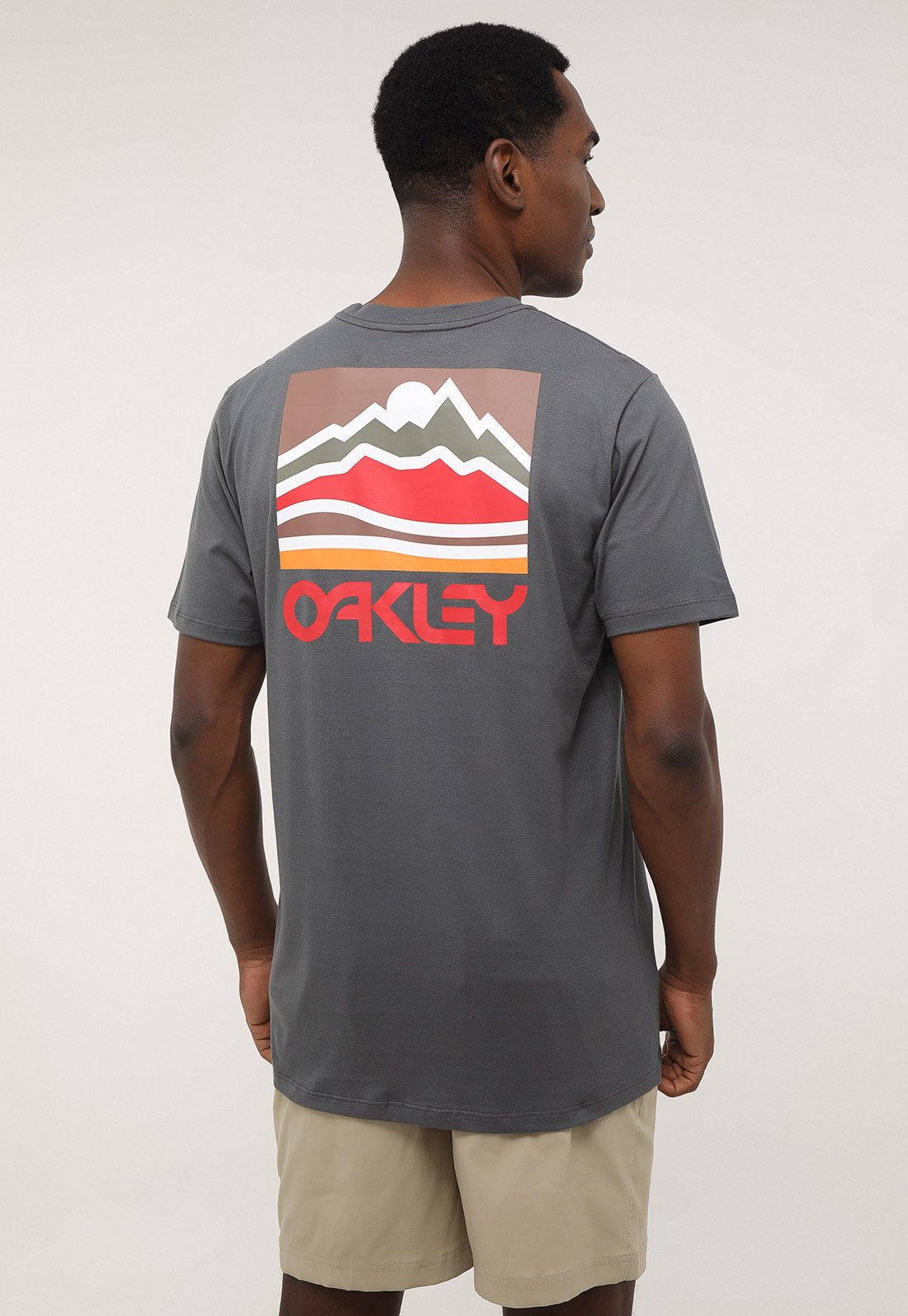 Camiseta Oakley Frog Big Graphic Grey os melhores preços