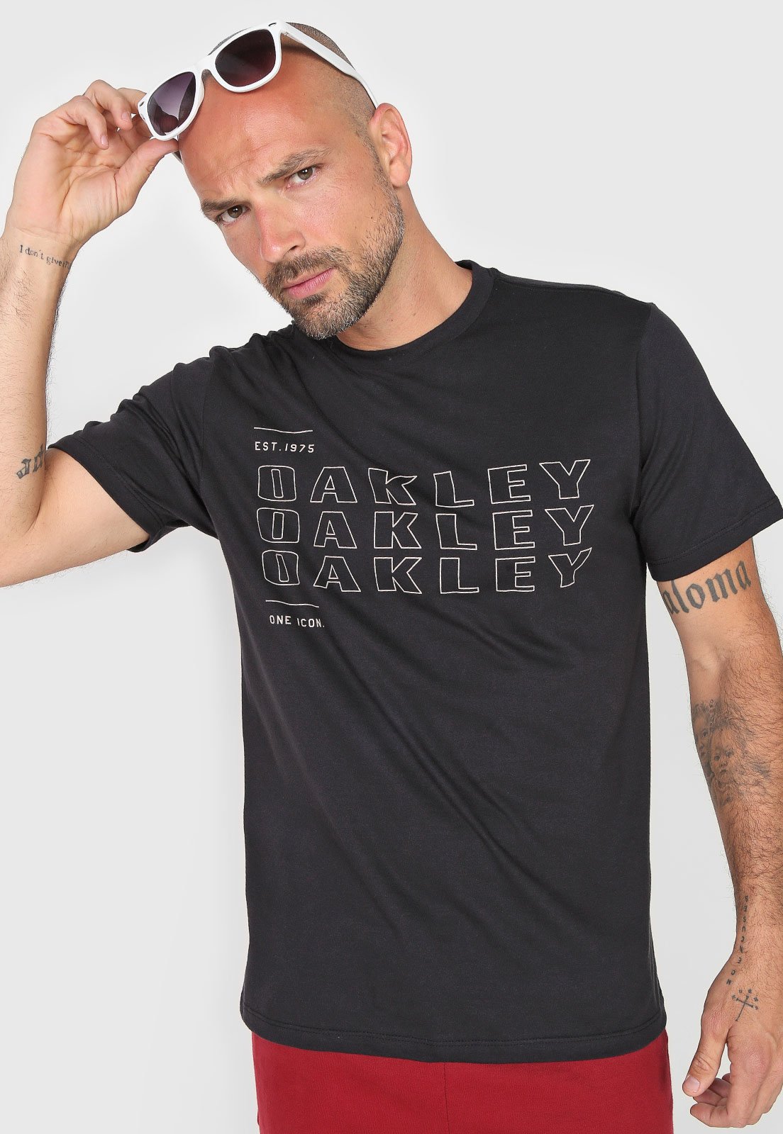 Camiseta Oakley Daily Sport III Masculina - Preto