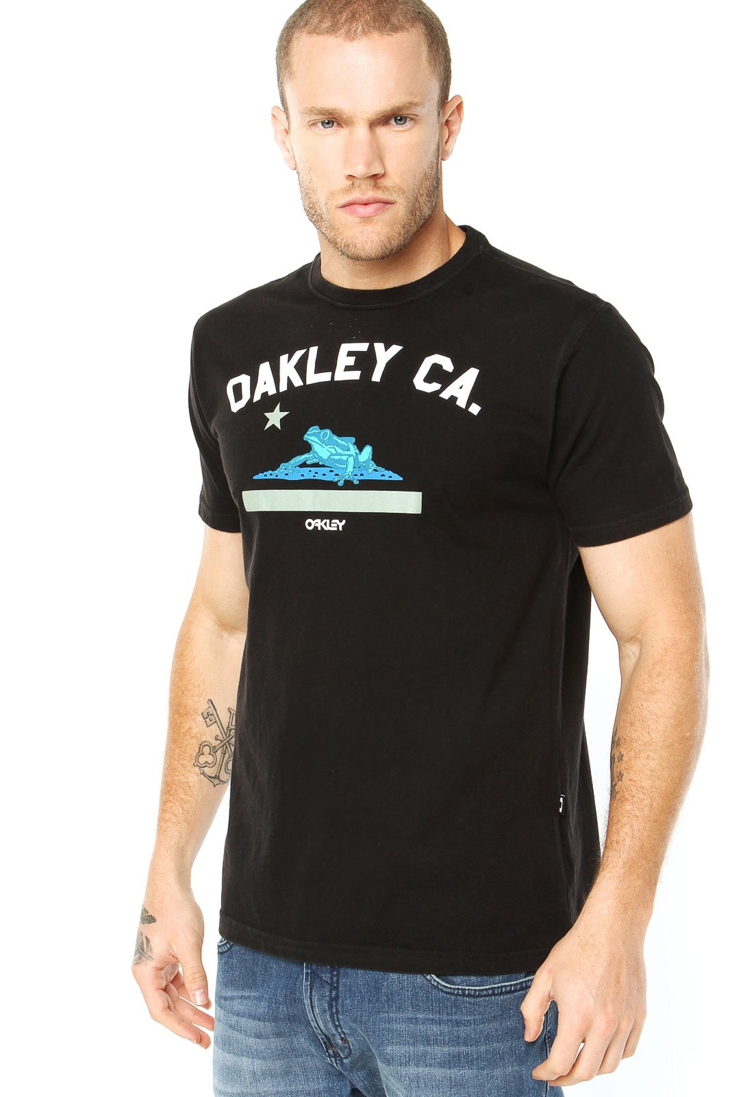 Camiseta Oakley Mod Frog Flag Branco - Compre Agora