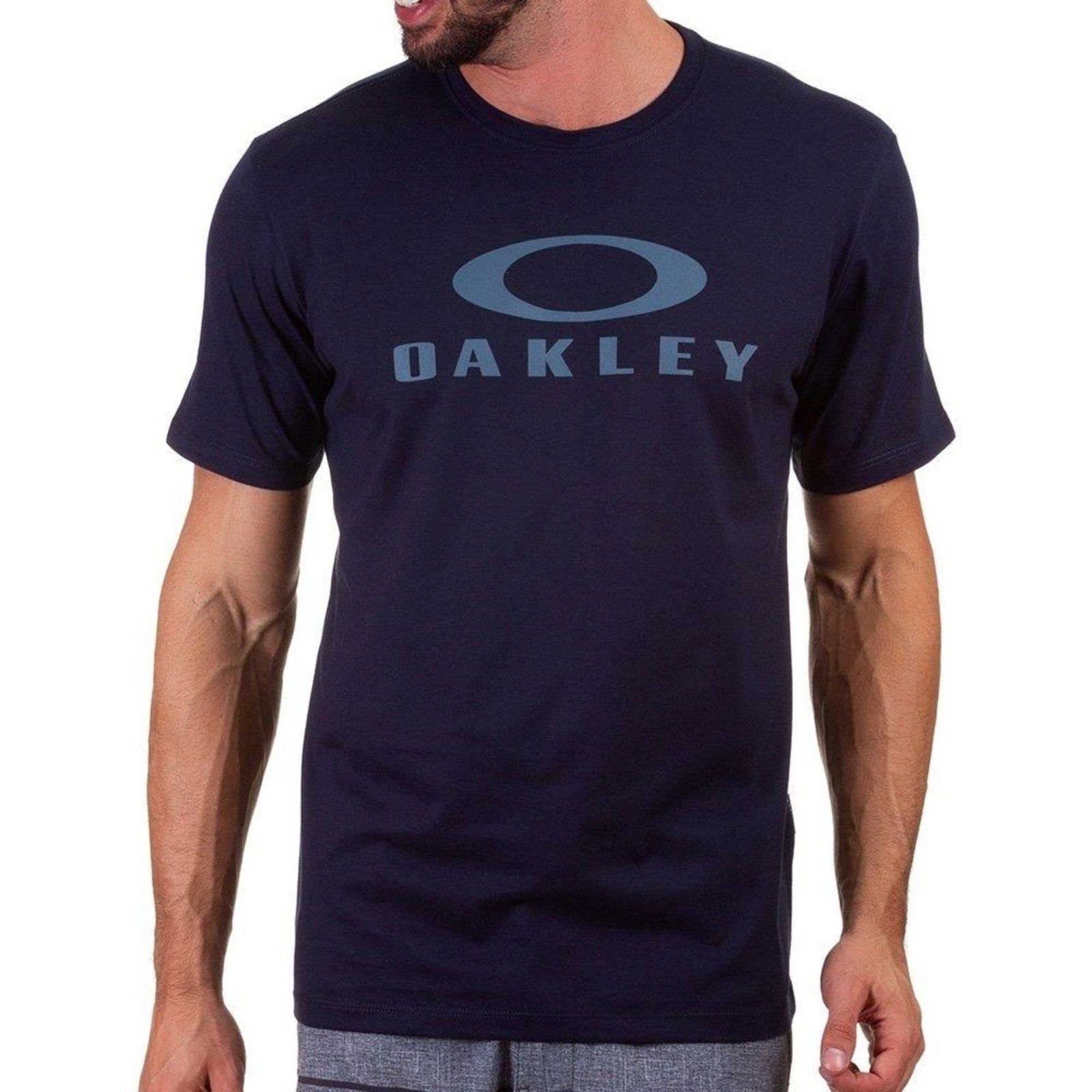 Camiseta Oakley O-Bark Azul Marinho - Compre Agora | Dafiti Brasil