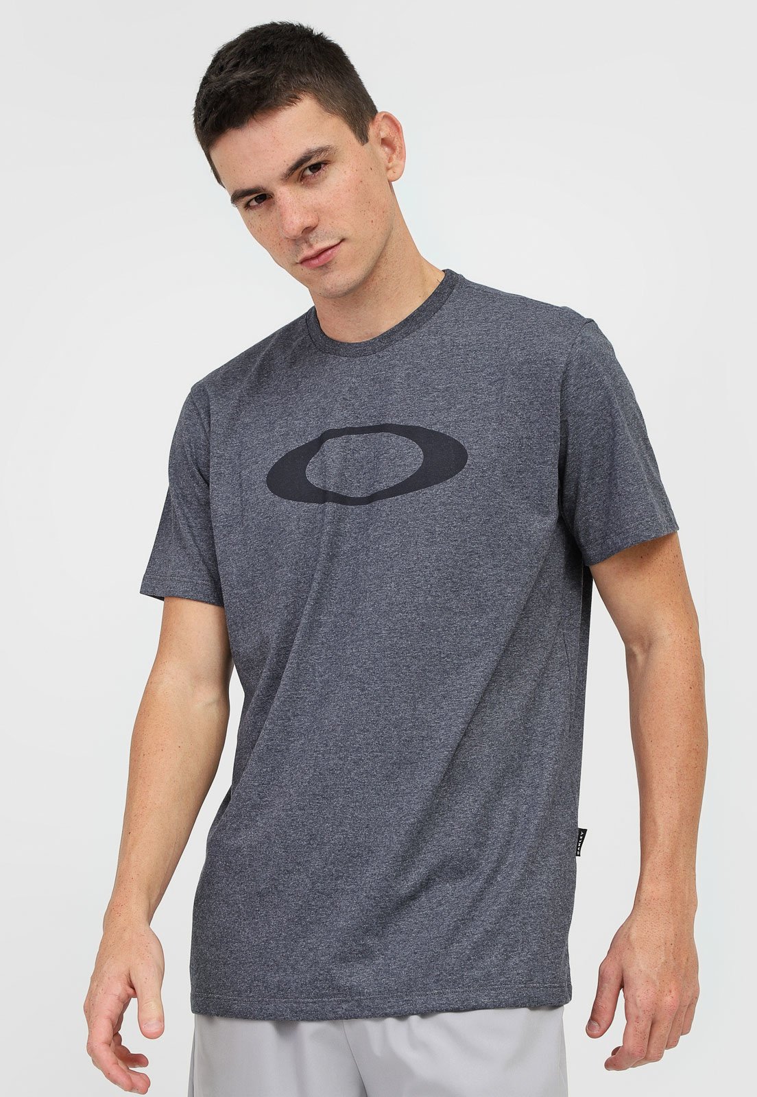 Camiseta Oakley O-Ellipse Masculina - Cinza