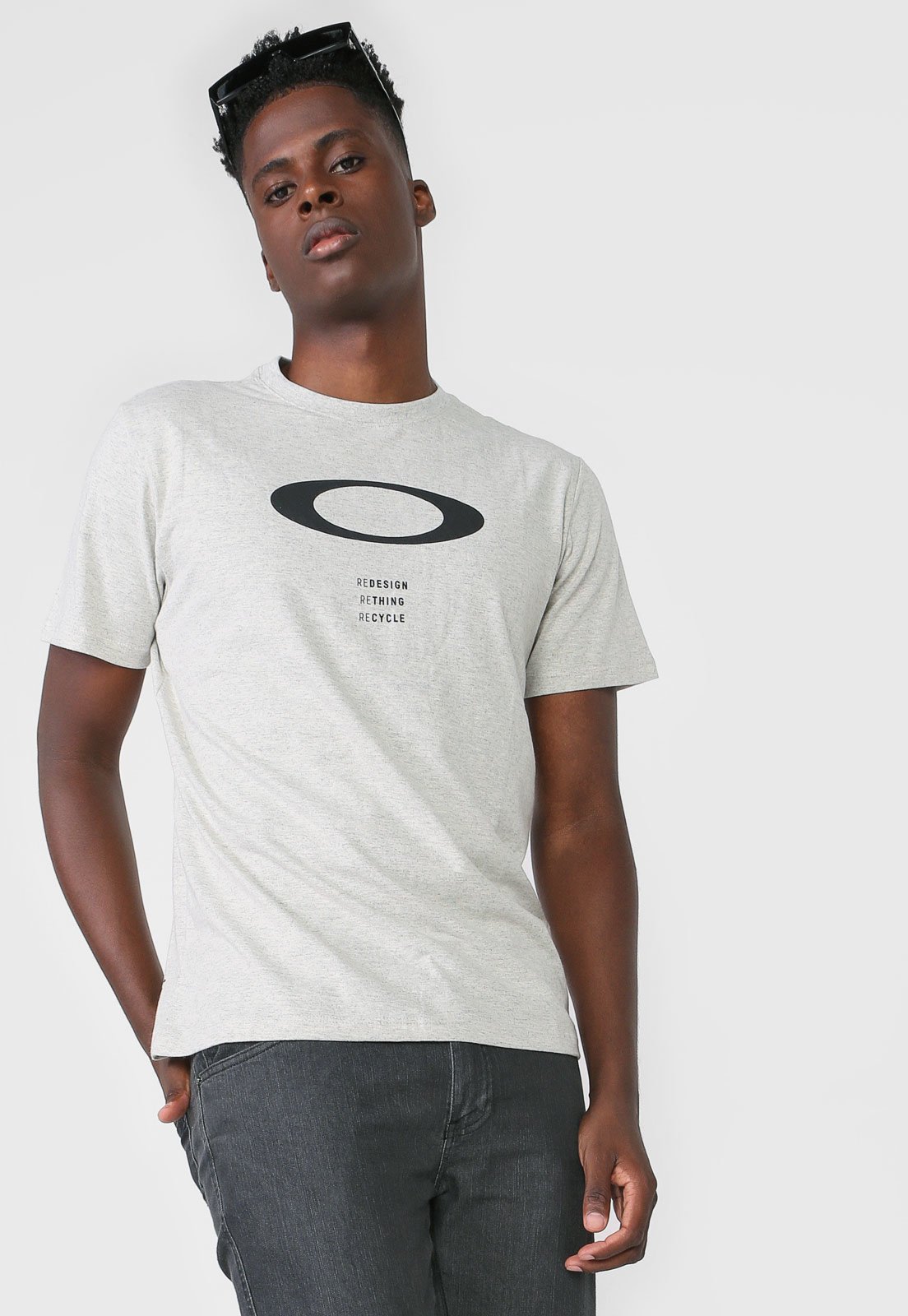 Camiseta Oakley O Rec Ellipse Bone - Surf Alive