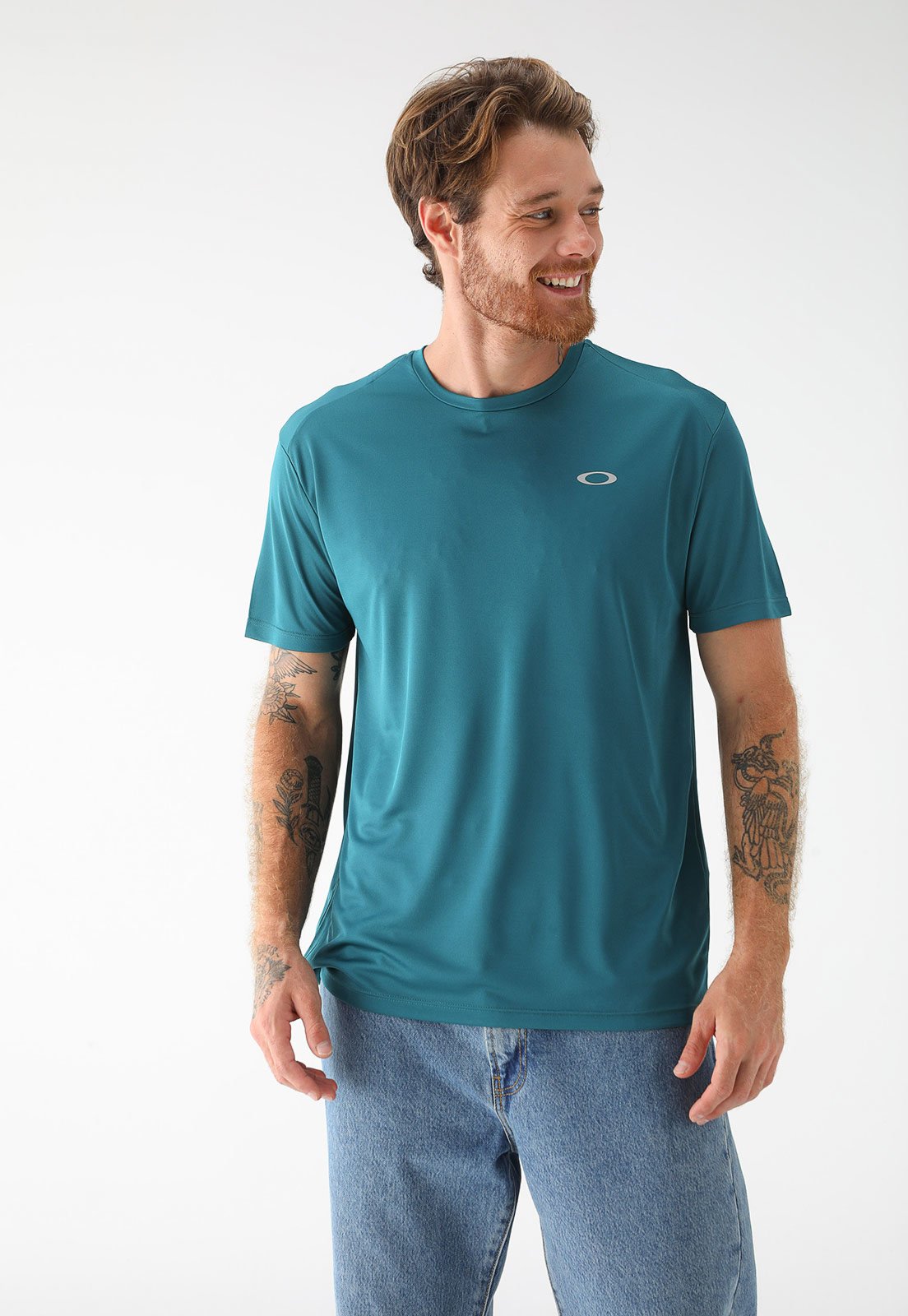 Camiseta Oakley Reta Logo Verde