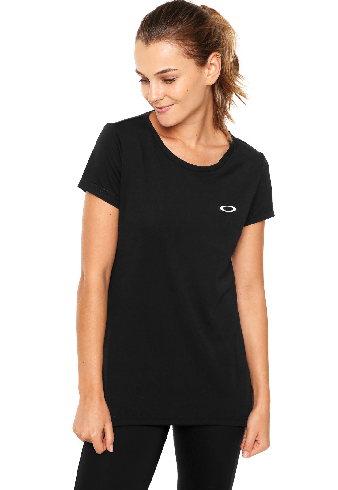 Camiseta Da Oakley Feminina Alta Qualidade Baby Look