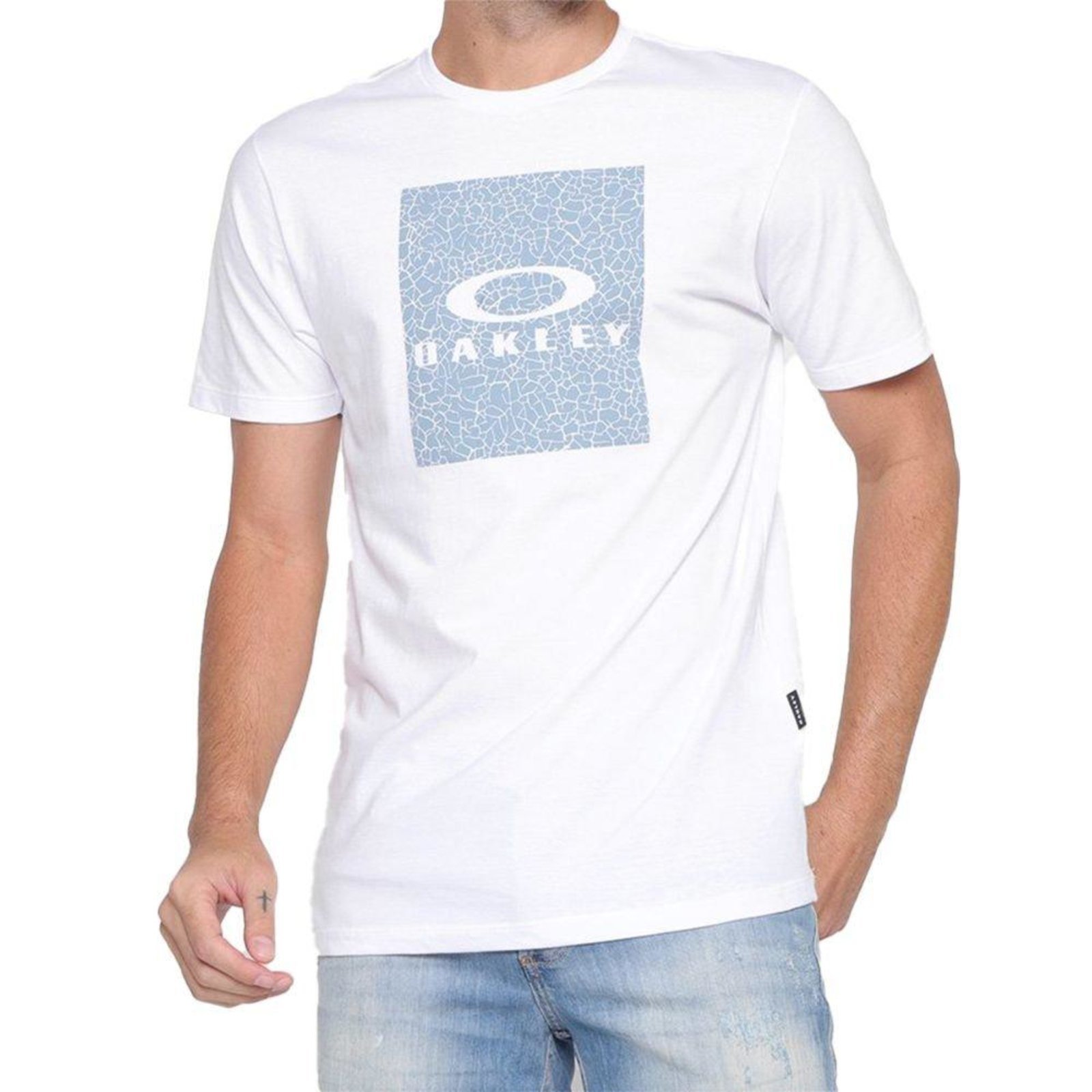 Camiseta Oakley Rectangle Branca - Compre Agora