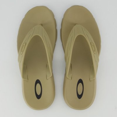 Chinelo Oakley Raptor Bege e Preto