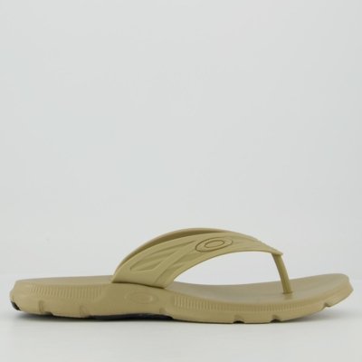 Chinelo Oakley Raptor Bege e Preto