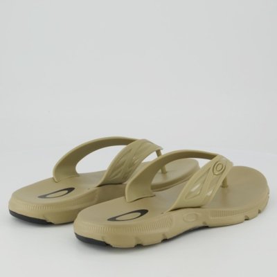 Chinelo Oakley Raptor Bege e Preto