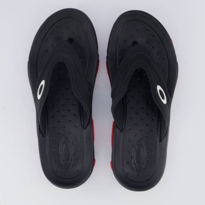 Chinelo Oakley Titan Preto e Vermelho