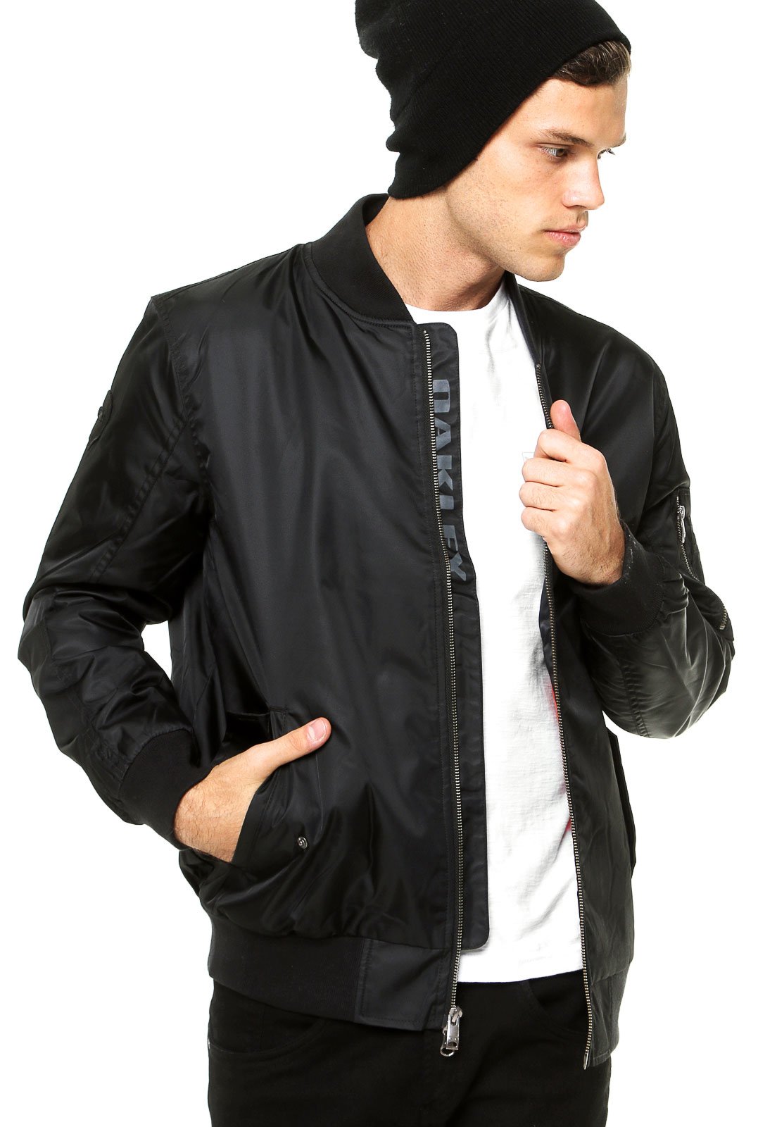 casaco preto masculino com ziper