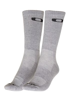 Meia Oakley Crew Sock Cinza é boa?