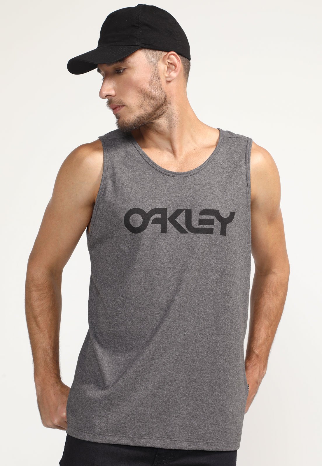 Regata Oakley Logo Cinza - Compre Agora