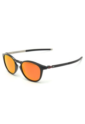 Menor preço em Óculos de Sol Oakley Pitchman Round Preto/Laranja