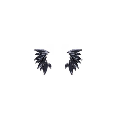 Brinco Obietto Ear Cuff Ródio Negro e Zircônia Negra Menor preço em Brinco Obietto Ear Cuff Ródio Negro e Zircônia Negra