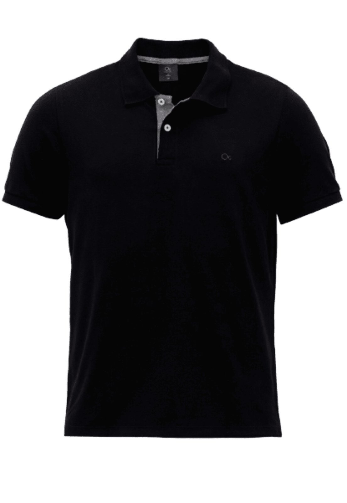 Camisa Polo Basica Ogochi Slim Fit Preto