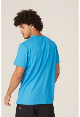 Camiseta Onbongo Estampada Azul Turquesa