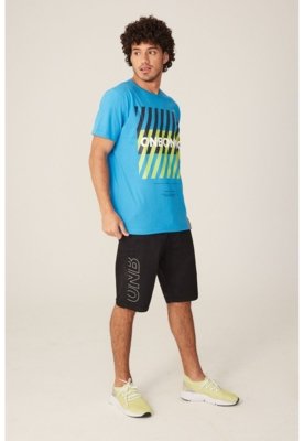 Camiseta Onbongo Estampada Azul Turquesa
