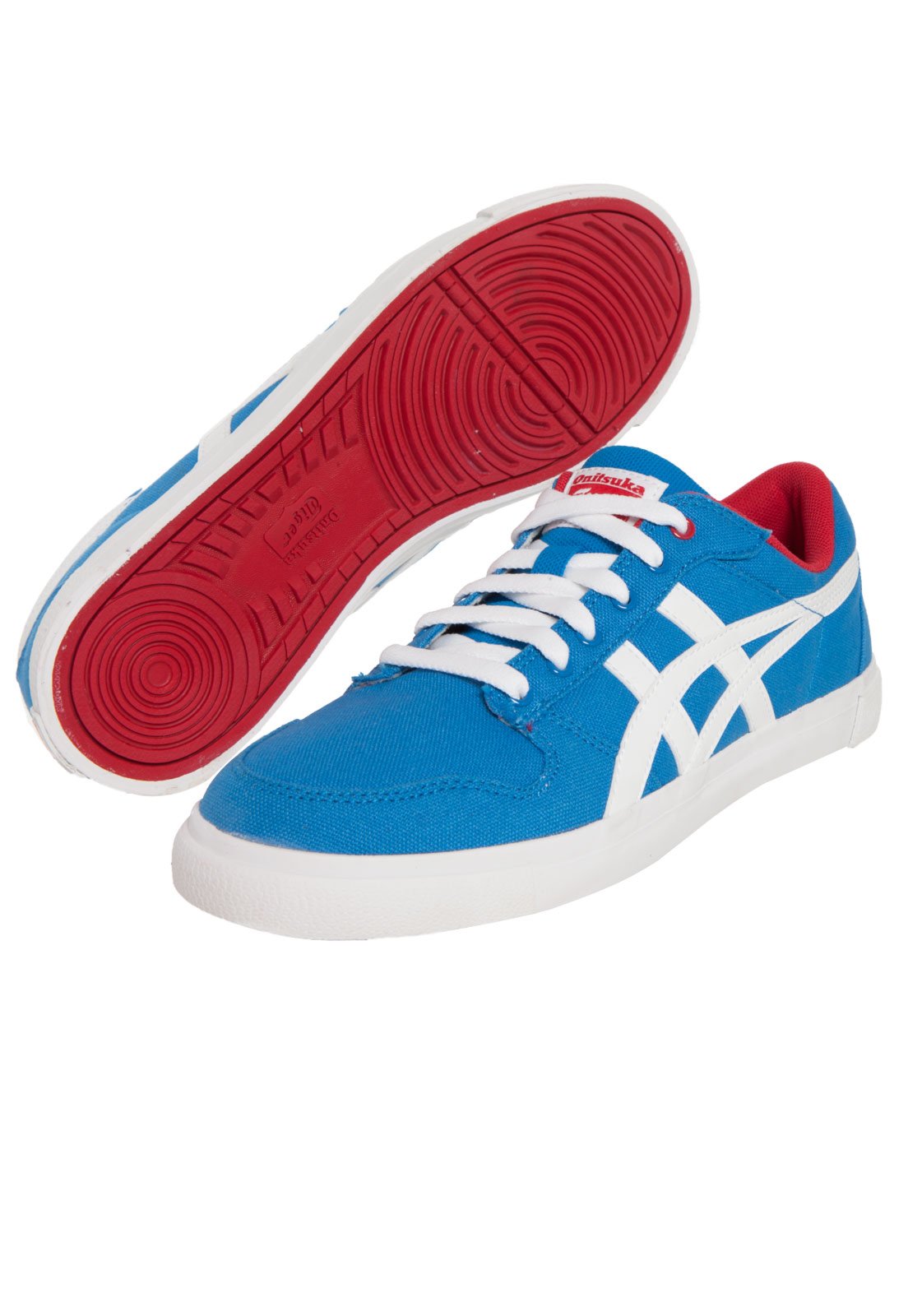 Asics aaron blanco outlet azul vermelho