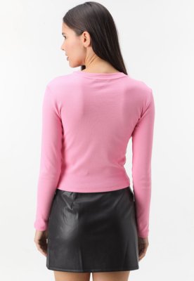 Blusa Only Recorte Rosa
