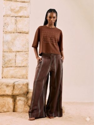 Camiseta Open Boxy Estampada