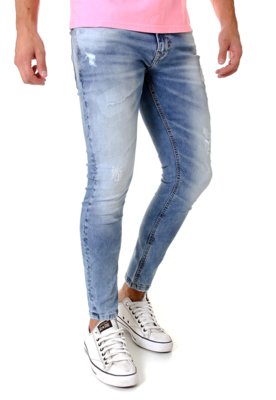 calça jeans masculina opera rock