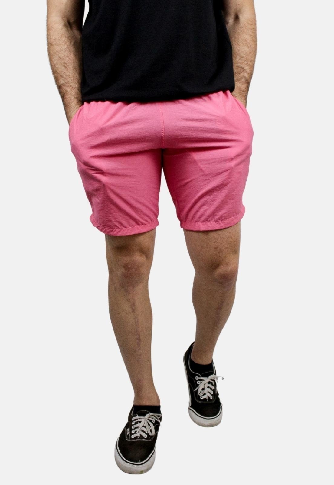 short neon rosa