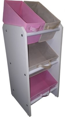 ORGANIZADOR ORGANIBOX PORTA BRINQUEDO ROSA E BEGE MINI Menor preço em ORGANIZADOR ORGANIBOX PORTA BRINQUEDO ROSA E BEGE MINI