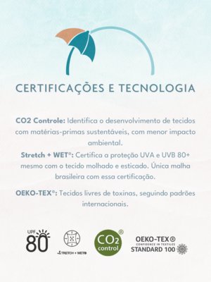 Sunga Boxer Estampada Orla da Praia Reforçada Com Forro e Regulagem Azul Abstrato