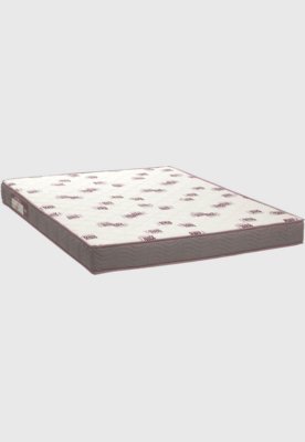 Menor preço em Colchão Ortobom Light D28 Queen 158x198x16 Branco/Bordô