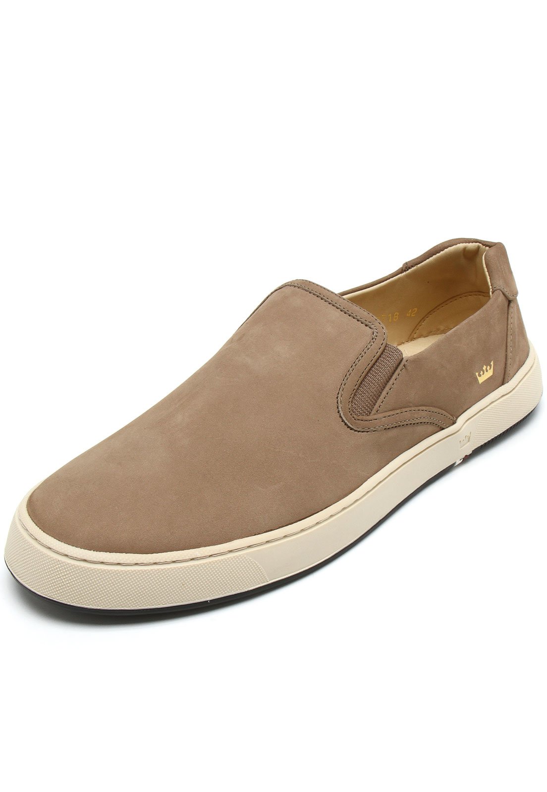 Slip on masculino sales marrom