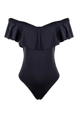 Body Outlet Dri Babado Preto Menor preço em Body Outlet Dri Babado Preto