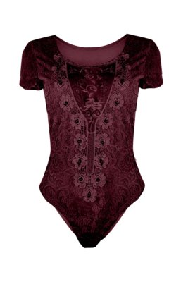 Body Outlet Dri Rendado Forrado Manga Curta Decote Tule Frontal Perolas Vinho Menor preço em Body Outlet Dri Rendado Forrado Manga Curta Decote Tule Frontal Perolas Vinho