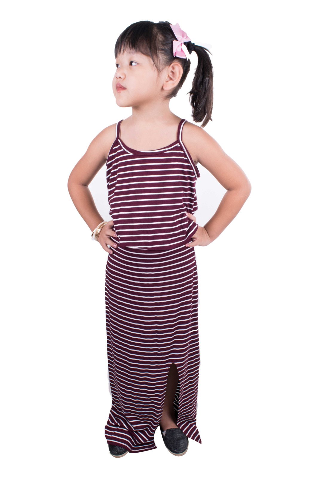 vestido longo infanto juvenil