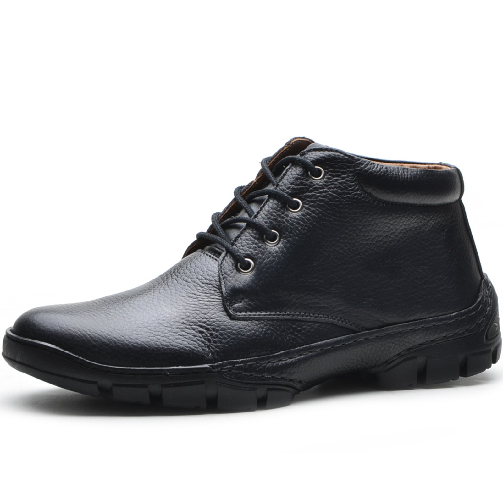 bota de couro confortavel