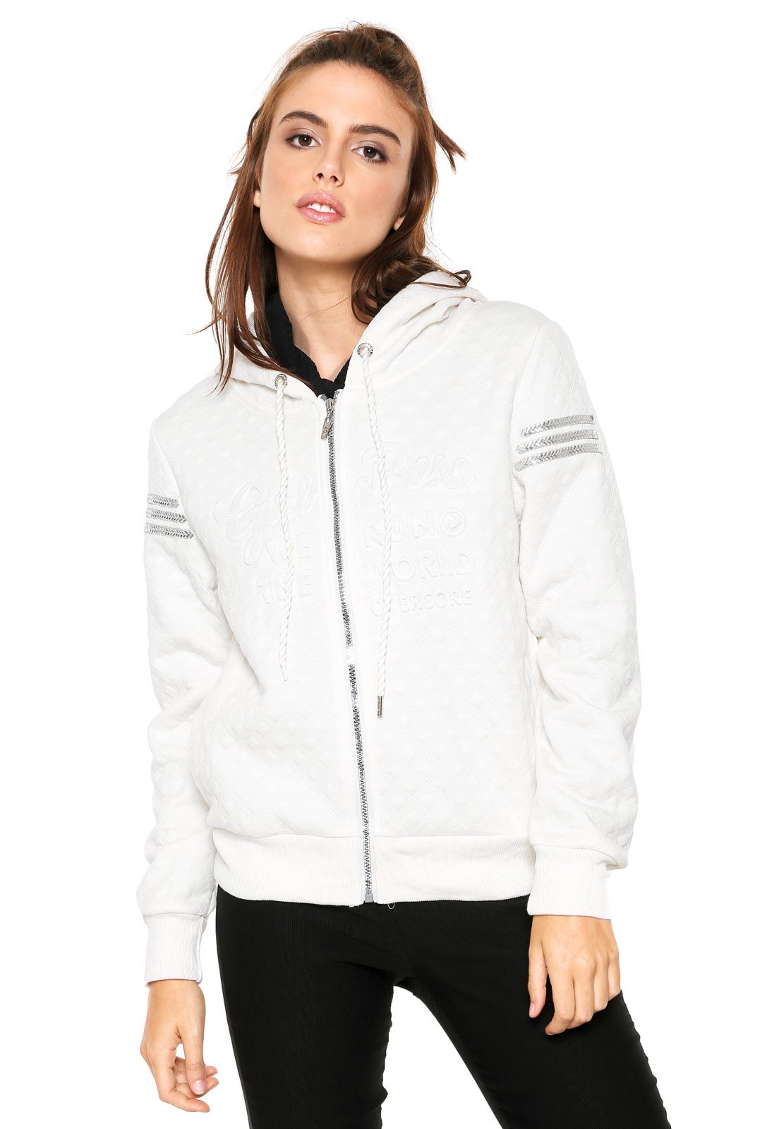 sherpa moletom com capuz victoria secret