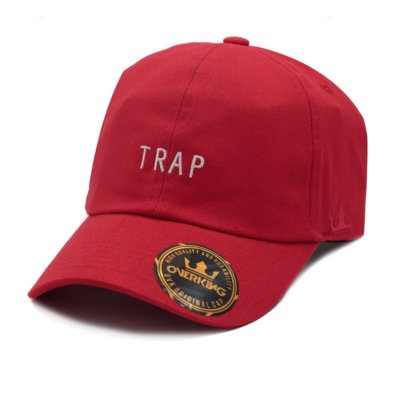 Boné Overking Aba Curva Dad Hat Strapback Vermelho Menor preço em Boné Overking Aba Curva Dad Hat Strapback Vermelho