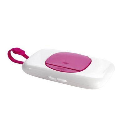 Porta Lenços Umedecidos Wipes Dispenser OXOtot Branco e Rosa Menor preço em Porta Lenços Umedecidos Wipes Dispenser OXOtot Branco e Rosa