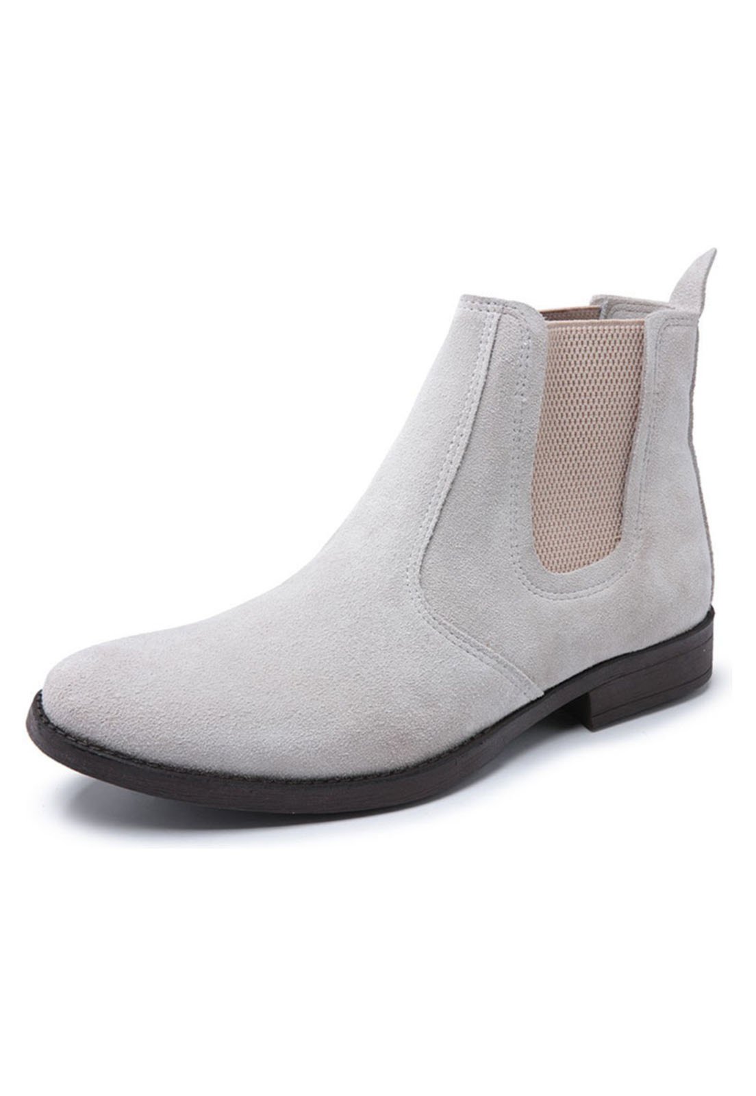 bota chelsea cinza
