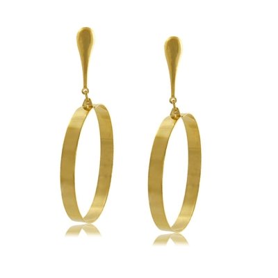 Brinco P.R.A. Folheados Circular Dourado Menor preço em Brinco P.R.A. Folheados Circular Dourado