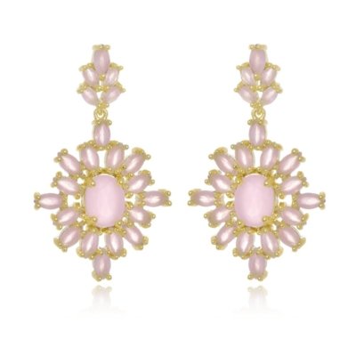 Brinco P.R.A. Folheados Rosa Leitoso Dourado Menor preço em Brinco P.R.A. Folheados Rosa Leitoso Dourado