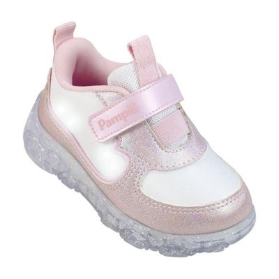 Tênis Infantil Pampili Led Glitter Rosa 23 Rosa