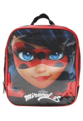 Lancheira Escolar Miraculous Ladybug Vermelha 12003 Dermiwil