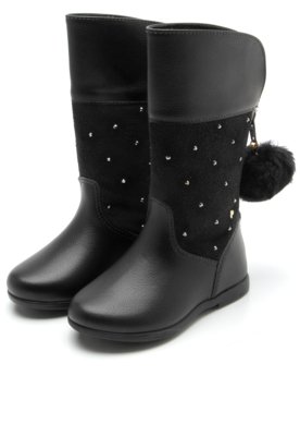 Bota Pampili Alice Preto Menor preço em Bota Pampili Alice Preto