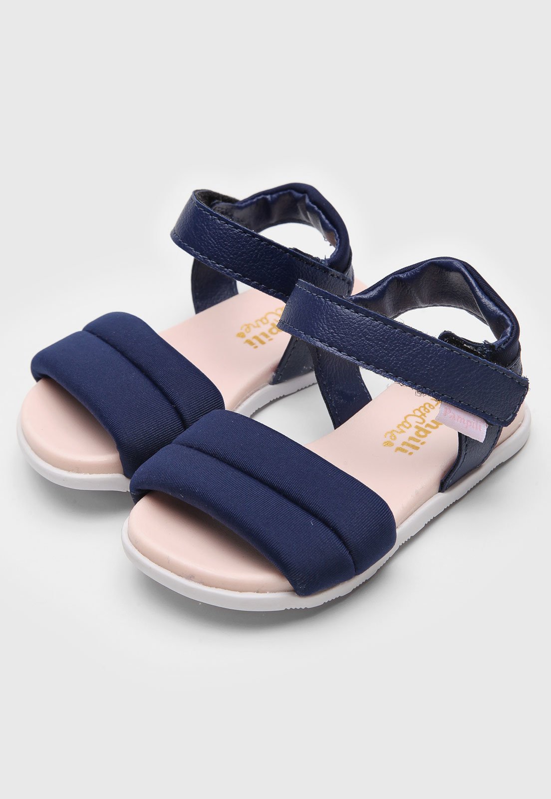 Sandalia infantil hot sale feminina azul marinho