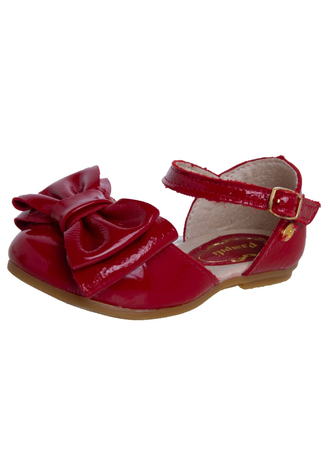 sapato infantil vermelho pampili